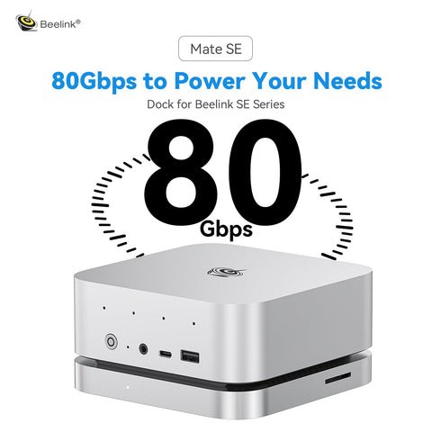 Beelink Mate SE 80Gbps Dock for SER8、SER9 Pro/Max and SER10 Max