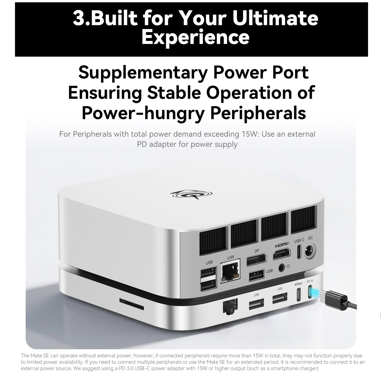 Beelink Mate SE 80Gbps Dock for SER8、SER9 Pro/Max and SER10 Max