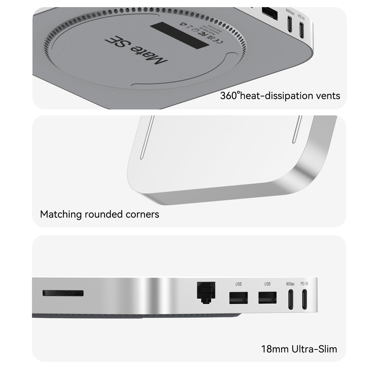 Beelink Mate SE 80Gbps Dock for SER8、SER9 Pro/Max and SER10 Max