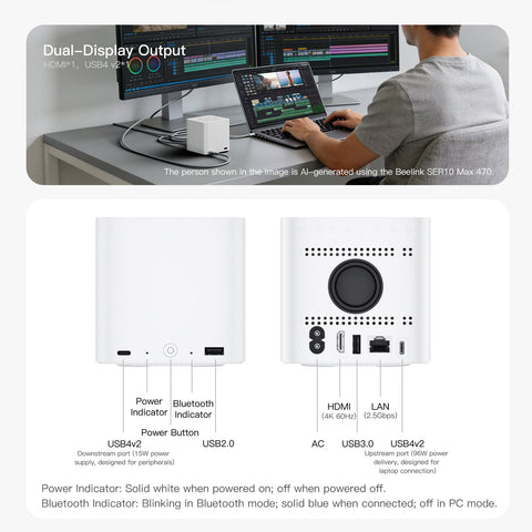 Beelink EX Mate Pro Laptop Companion