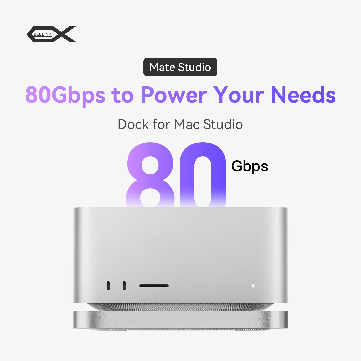 Beelink EX Mate Studio 80Gbps SSD Enclosure for Mac Studio