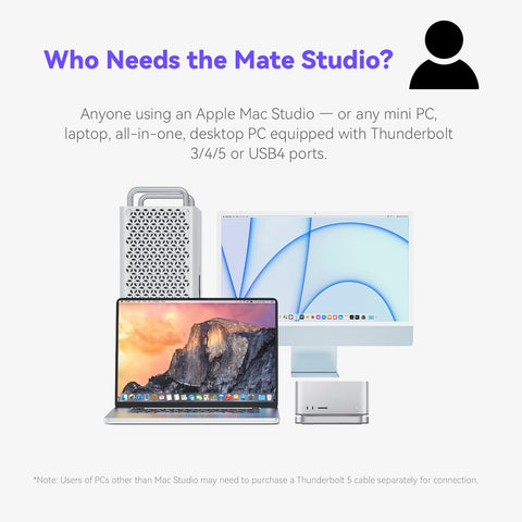 Beelink EX Mate Studio 80Gbps SSD Enclosure for Mac Studio