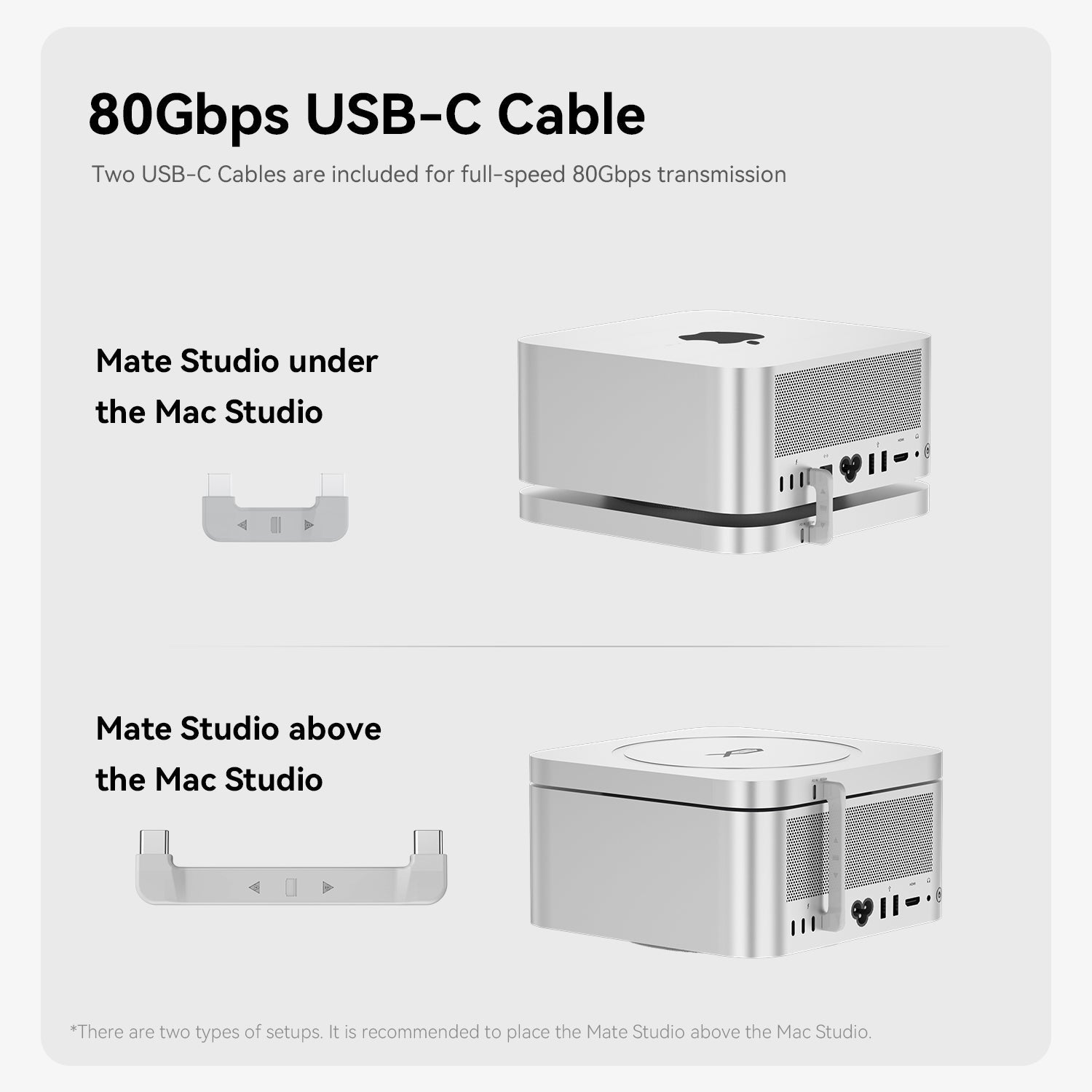 Beelink EX Mate Studio 80Gbps SSD Enclosure for Mac Studio