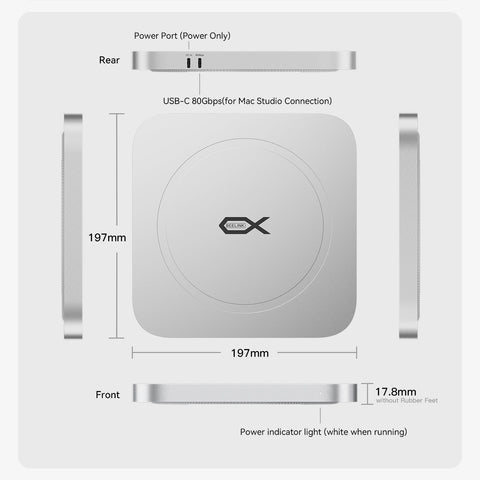 Beelink EX Mate Studio 80Gbps SSD Enclosure for Mac Studio