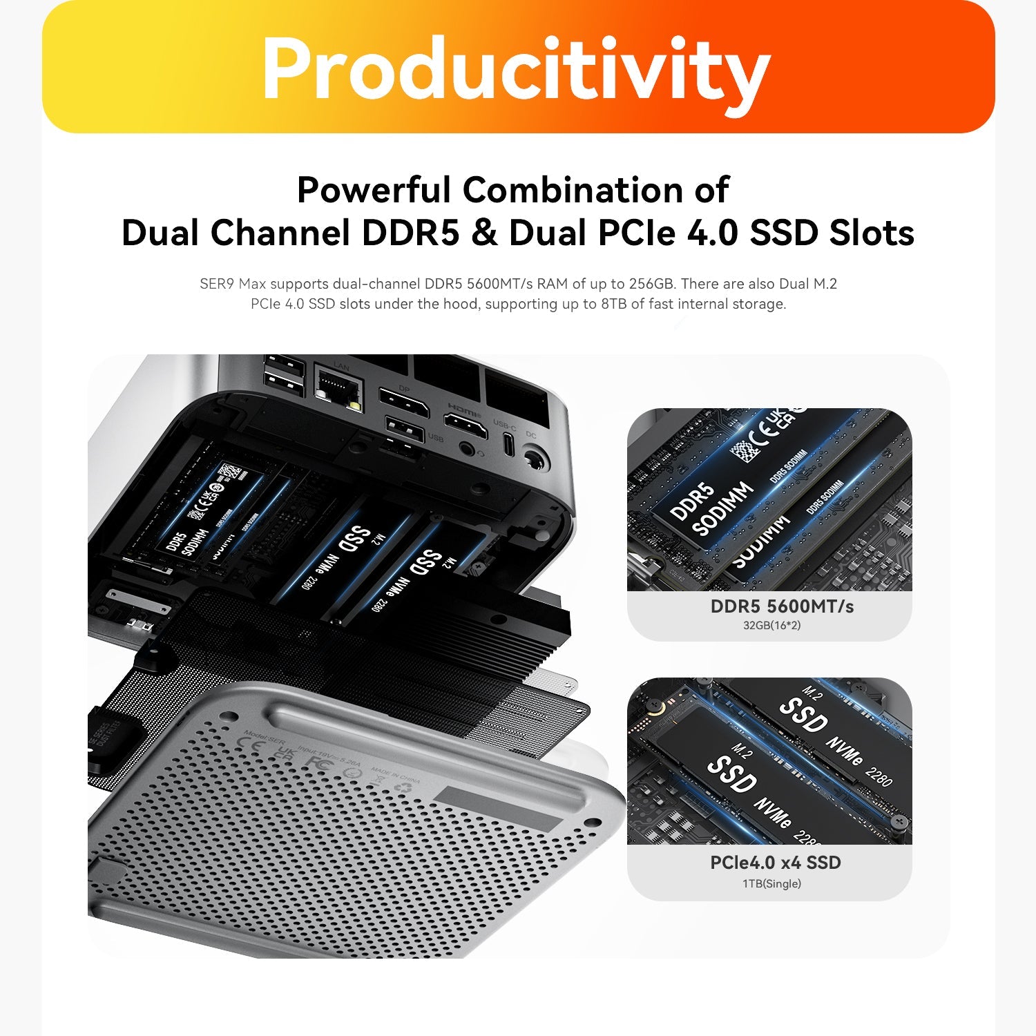 Beelink SER9 MAX AMD Ryzen™ 7 H 255/H260/H350